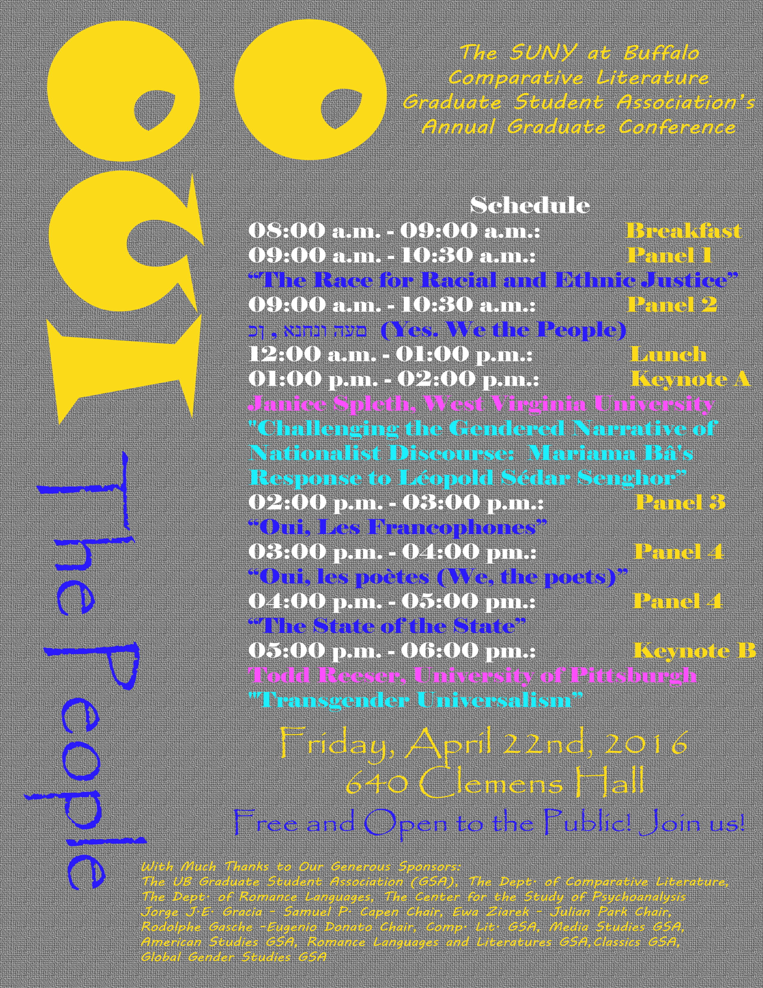 Event Poster and Schedule